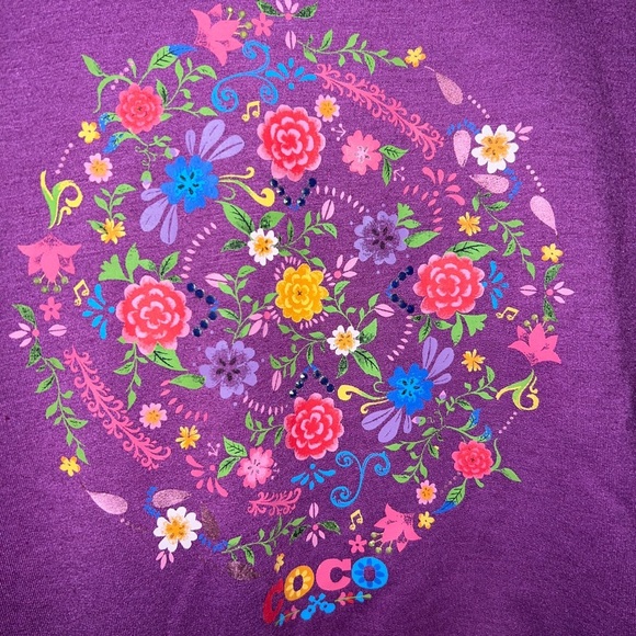 Disney | D-Signed | Coco Embellished Graphic Tie-Front Top | Girls | Large - Picture 2 of 4